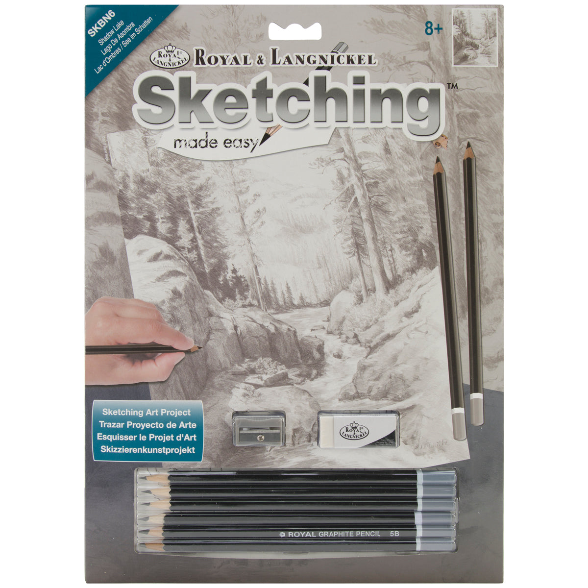 Sketching Made Easy Kit 9"X12" Shadow Lake