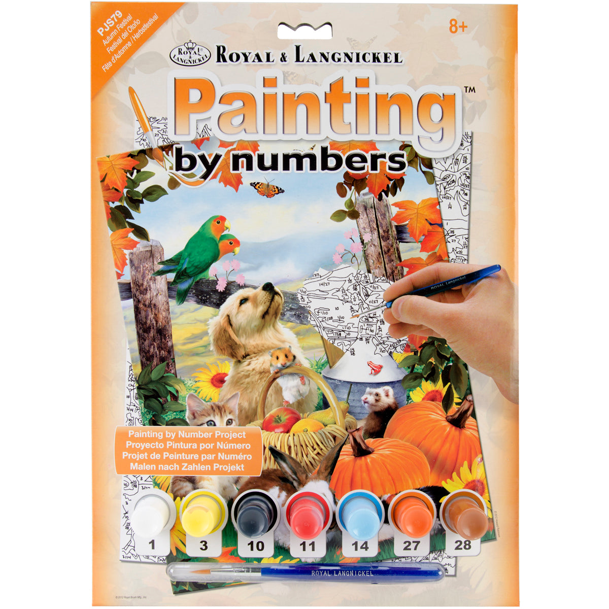 Junior Small Paint By Number Kit 8.75"X11.75" Autumn Festival