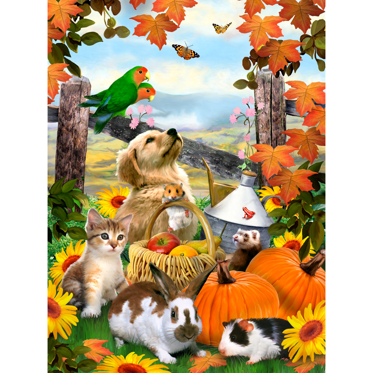 Junior Small Paint By Number Kit 8.75"X11.75" Autumn Festival