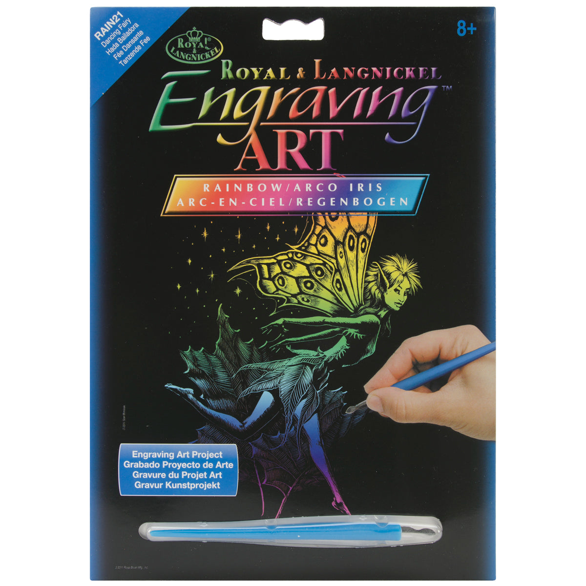 Rainbow Foil Engraving Art Kit 8"X10" Dancing Fairy