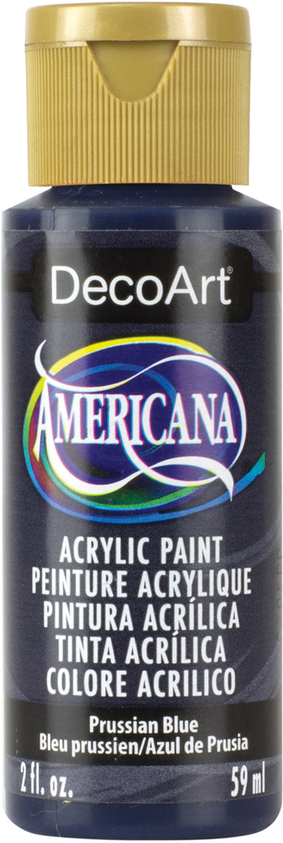 Americana Acrylic Paint 2oz Prussian Blue - Semi-Opaque