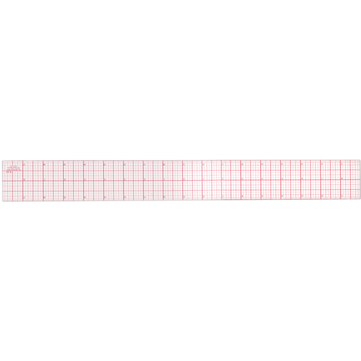 8ths Graph Beveled Ruler 18" 