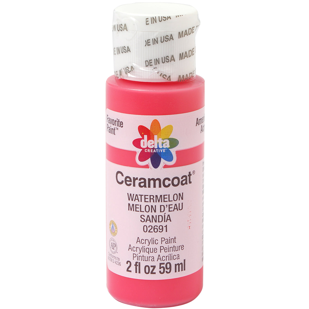 Ceramcoat Acrylic Paint 2oz Watermelon - Opaque