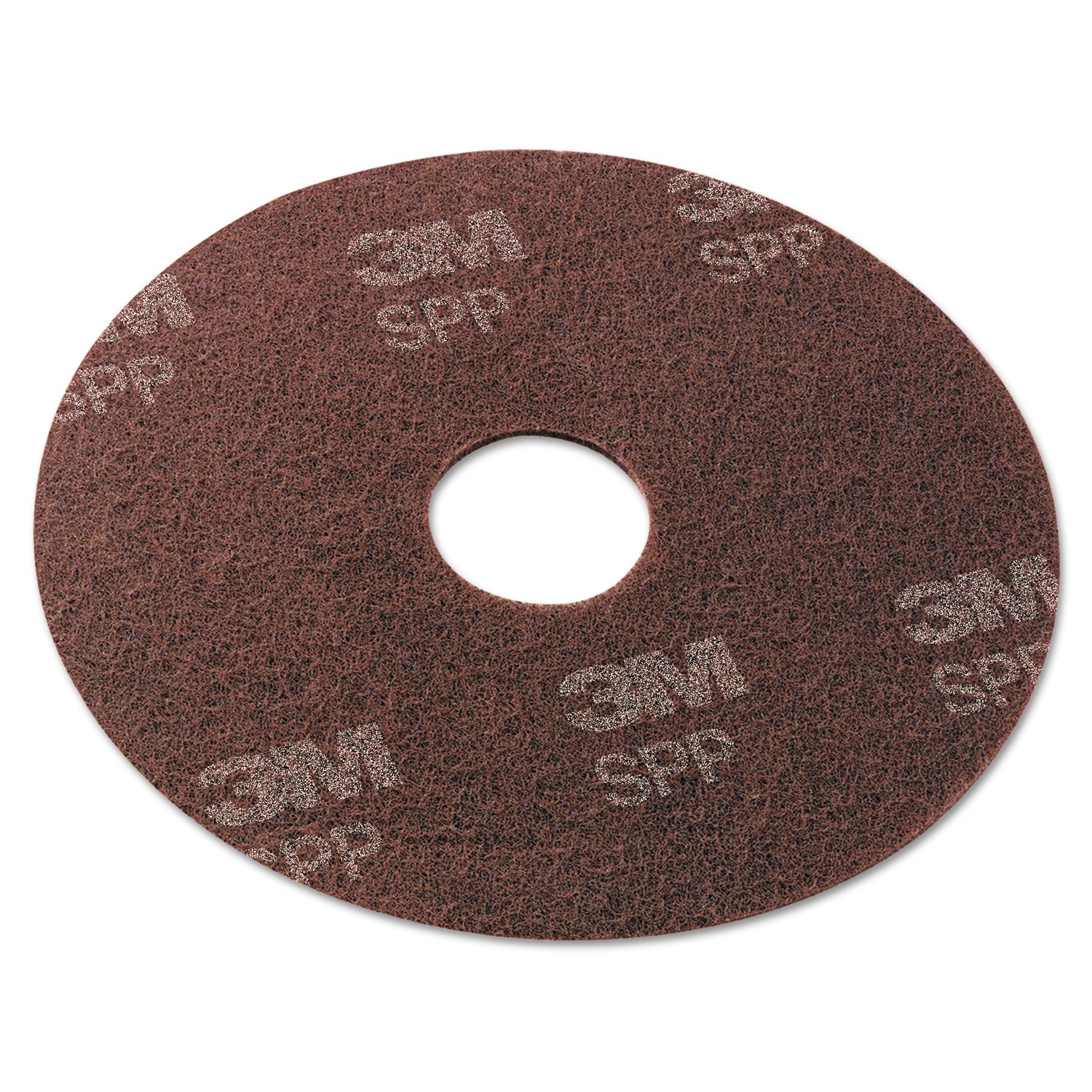 Scotch-Brite™ Surface Preparation Pad, 17" Diameter, Maroon, 10/Carton