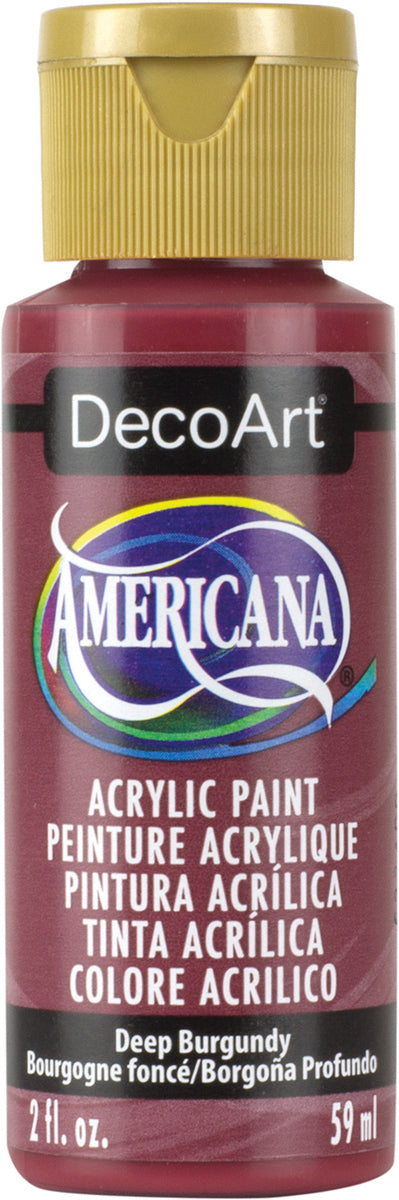 Americana Acrylic Paint 2oz Deep Burgundy - Opaque