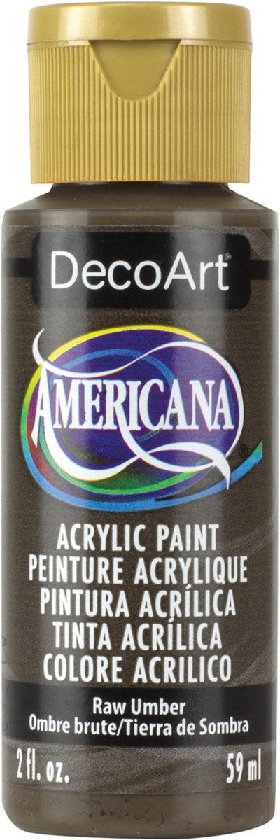 Americana Acrylic Paint 2oz Raw Umber - Opaque