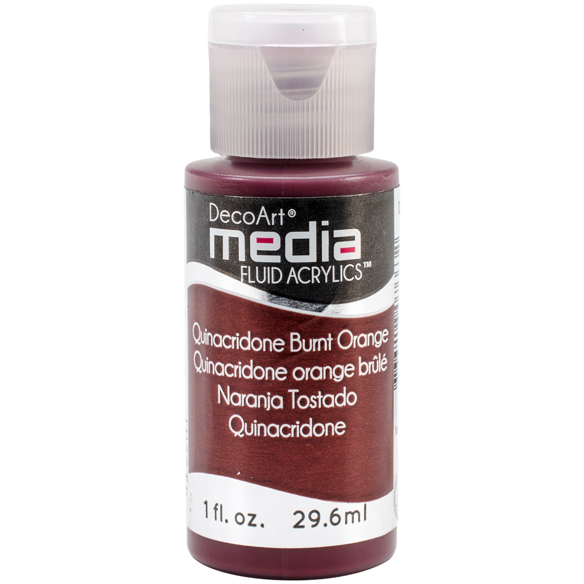 Media Fluid Acrylic Paint 1oz Quinacridone Burnt Orange (Series 5)
