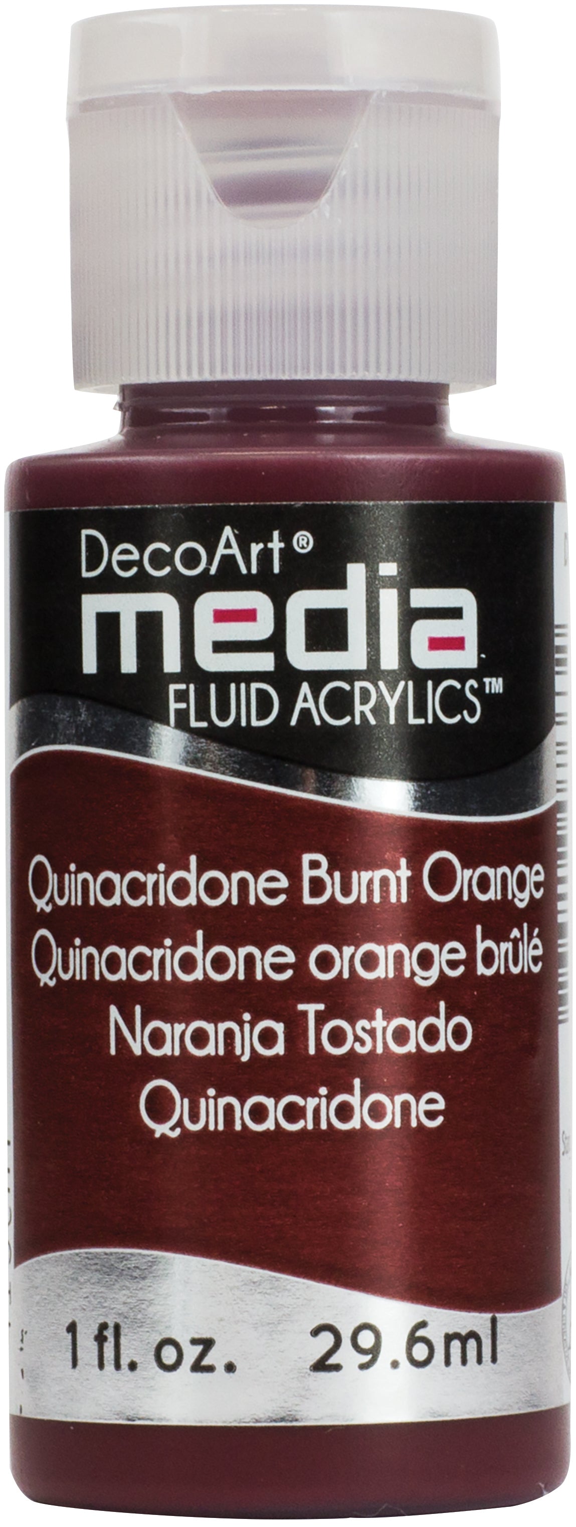 Media Fluid Acrylic Paint 1oz Quinacridone Burnt Orange (Series 5)