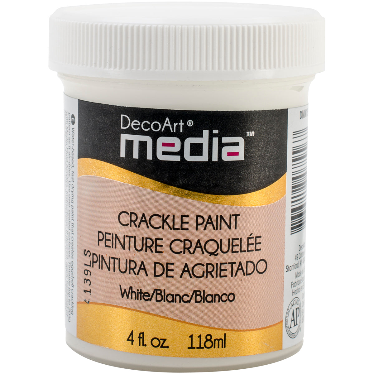 Media Crackle Paint 4oz White