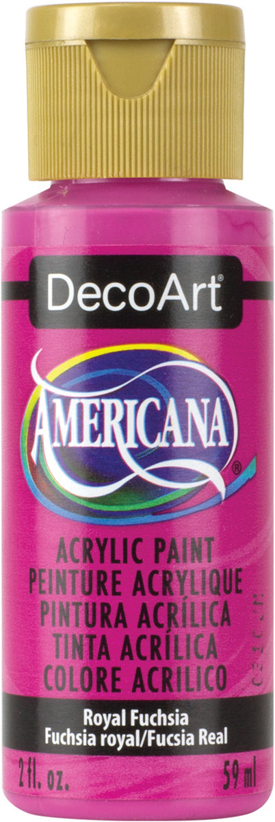 Americana Acrylic Paint 2oz Royal Fuchsia - Semi-Opaque