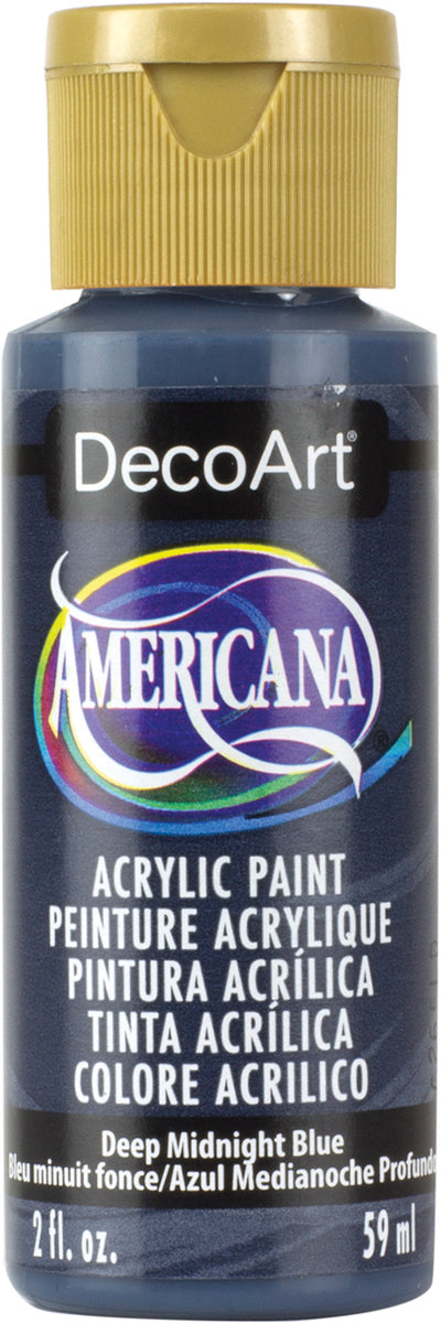 Americana Acrylic Paint 2oz Deep Midnight Blue - Opaque