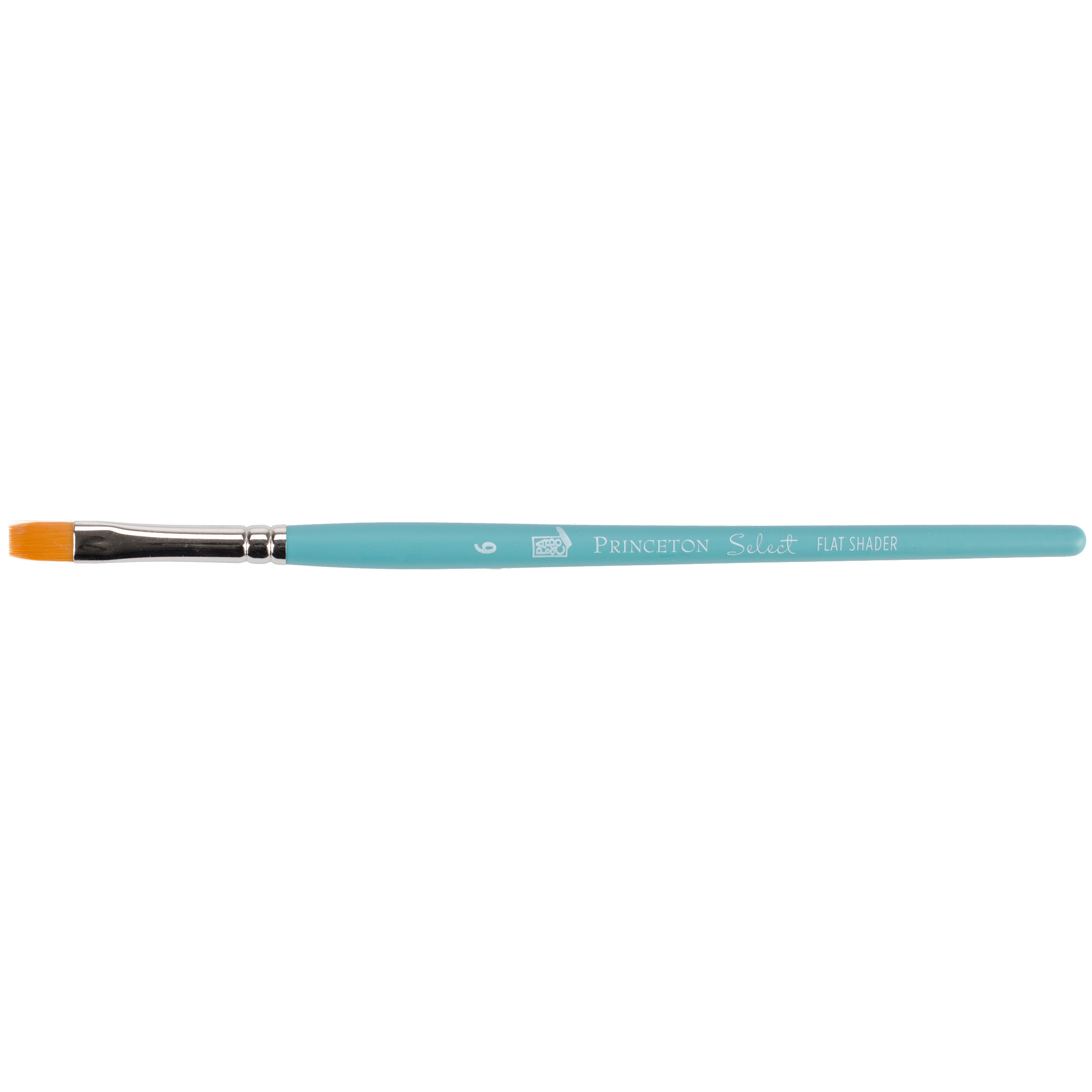 Select Synthetic Brush Flat Shader Size 6