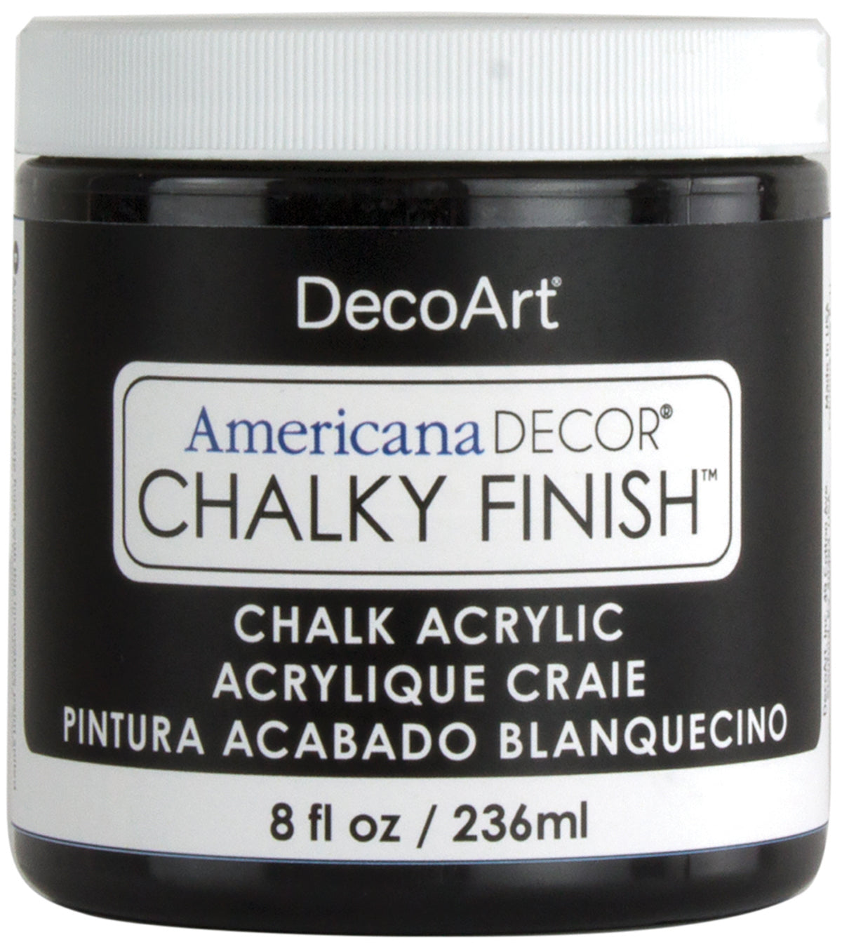 Americana Chalky Finish Paint 8oz Carbon