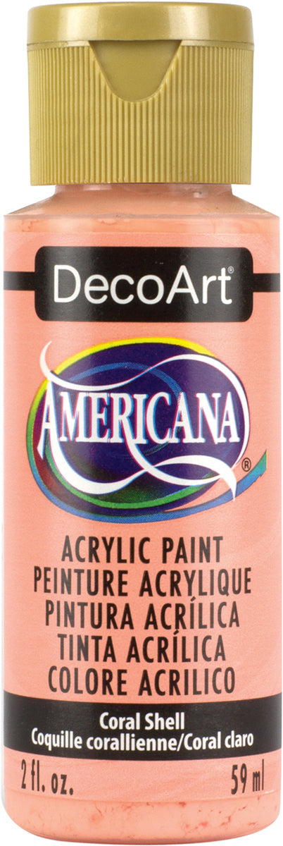 Americana Acrylic Paint 2oz Coral Shell - Opaque