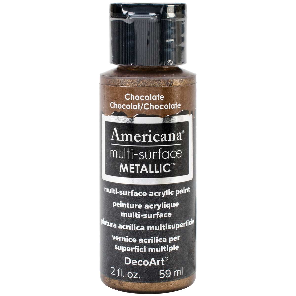 Americana Multi-Surface Metallic Acrylic Paint 2oz Chocolate