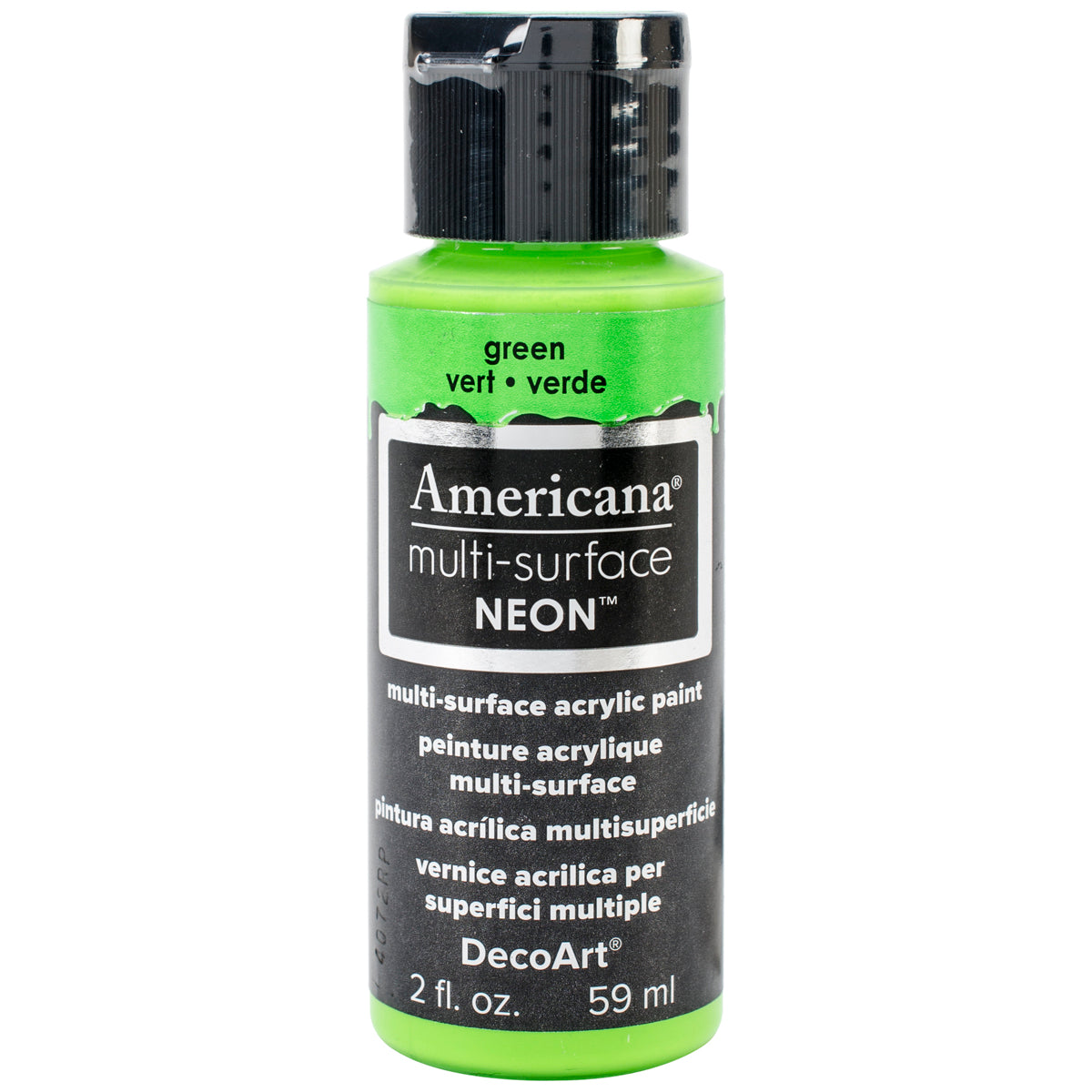 Americana Multi-Surface Neon Acrylic Paint 2oz Green