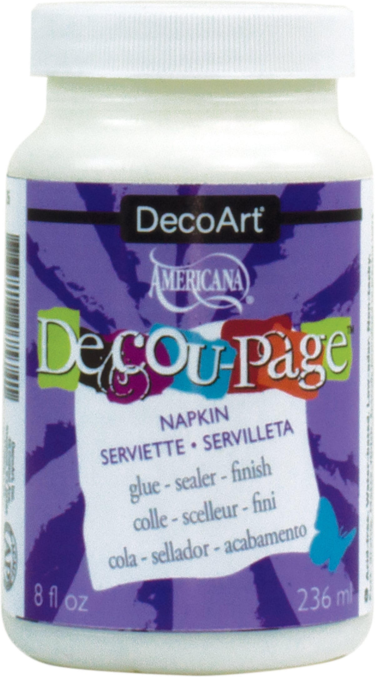 Americana Decou-Page Glue Widemouth Jar 8oz Napkin