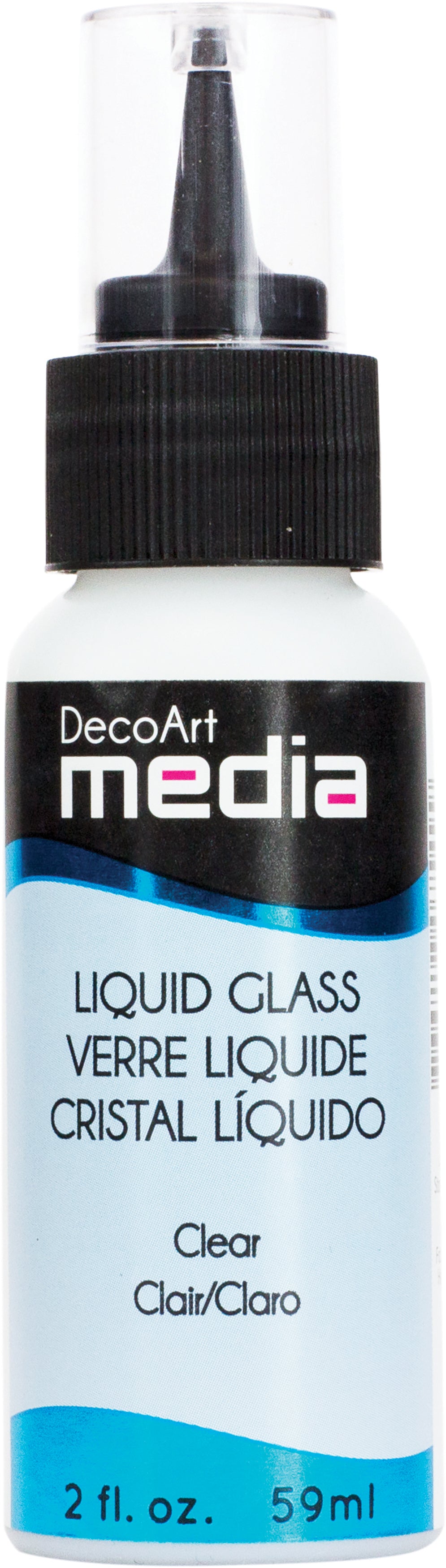 Media Liquid Glass 2oz Clear