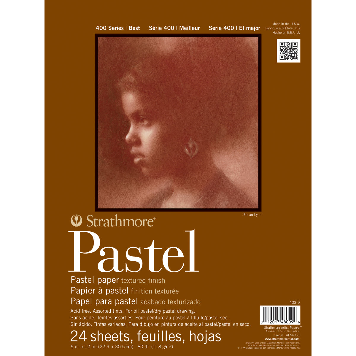 Strathmore Assorted Color Pastel Paper Pad 9"X12" 24 Sheets