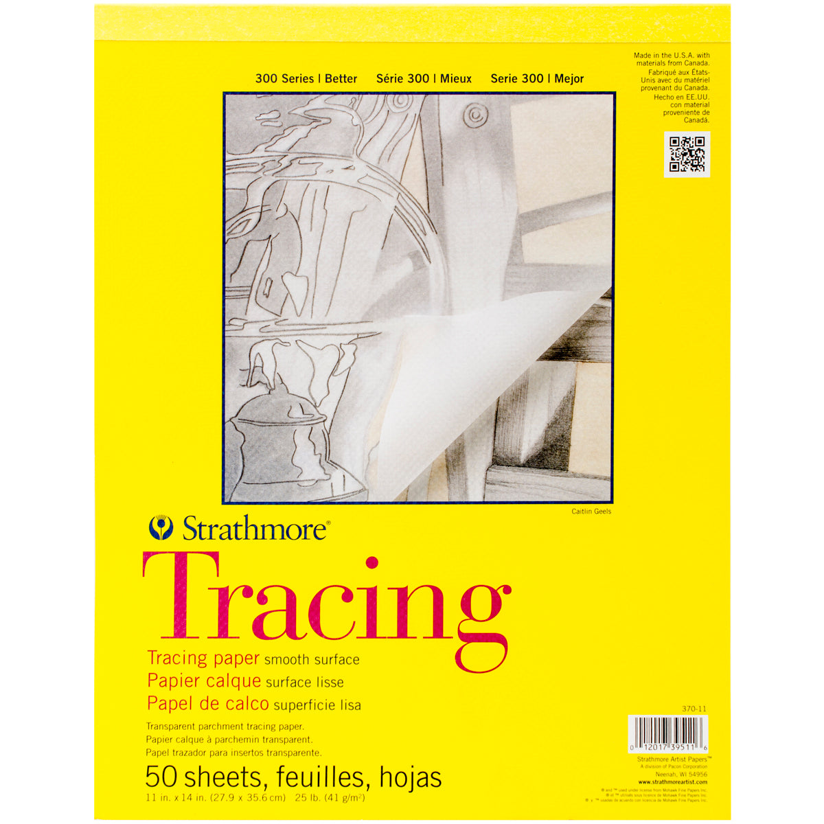 Strathmore Tracing Paper Pad 11"X14" 50 Sheets