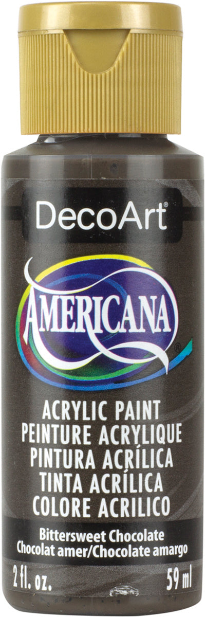 Americana Acrylic Paint 2oz Bittersweet Chocolate - Opaque