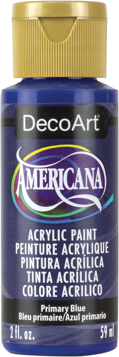 Americana Acrylic Paint 2oz Primary Blue - Transparent