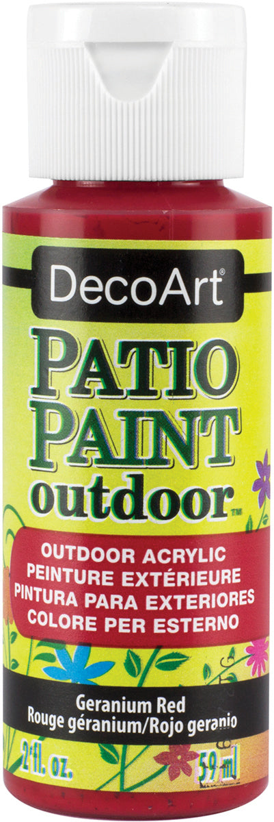 Patio Paint 2oz Geranium Red