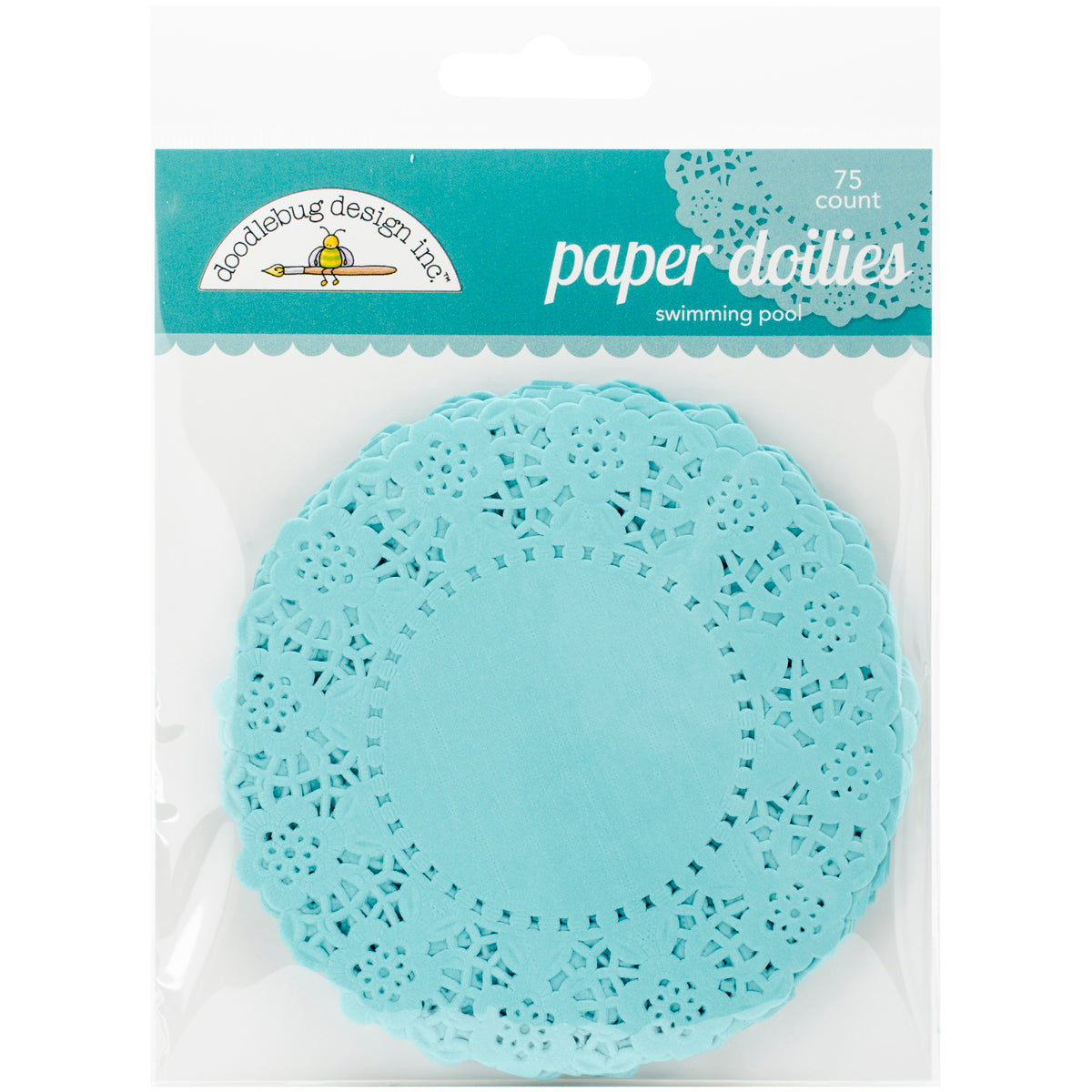 Doodlebug Doilies 4.5" 75/Pkg Swimming Pool
