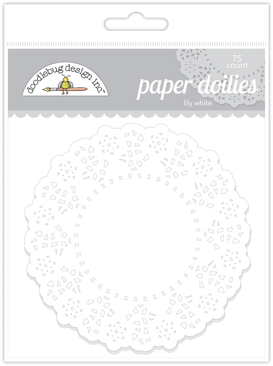 Doodlebug Doilies 4.5" 75/Pkg Lily White