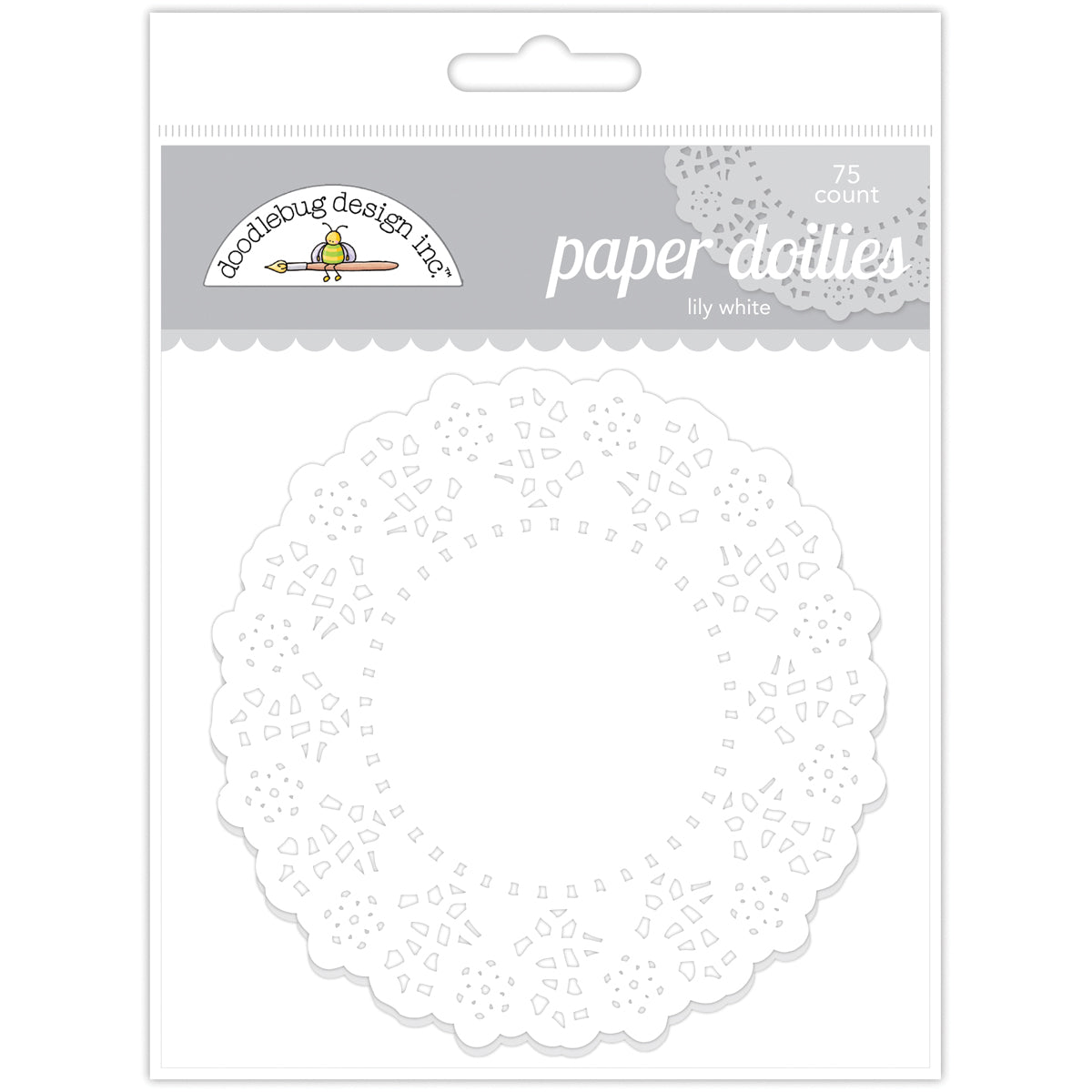 Doodlebug Doilies 4.5" 75/Pkg Lily White