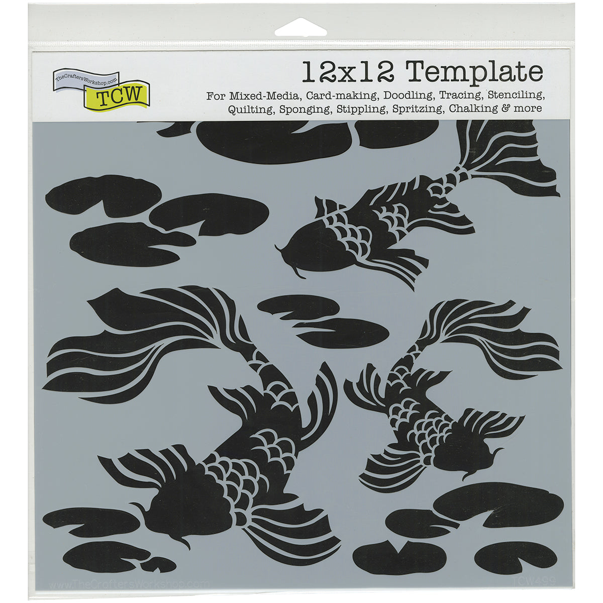 Crafter's Workshop Template 12"X12" Koi Pond
