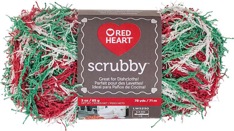 Red Heart Scrubby Yarn Jolly