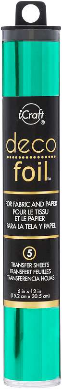 Deco Foil Transfer Sheets 6"X12" 5/Pkg Jade