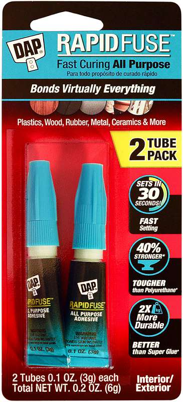 DAP Rapid Fuse All Purpose Glue Twin Pack .1oz