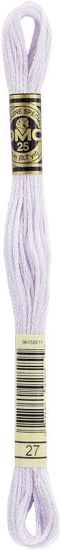 DMC 6-Strand Embroidery Cotton 8.7yd White Violet