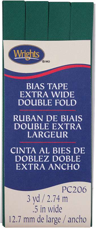 Wrights Double Fold Bias Tape 1/2"X3yd Hunter