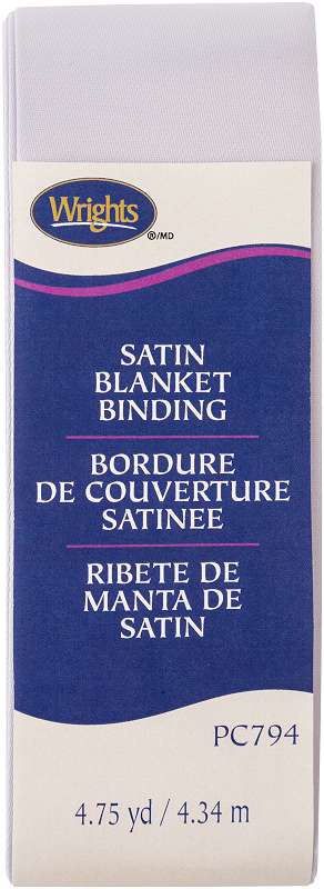 Wrights Single Fold Satin Blanket Binding 2"X4-3/4yd Shadow