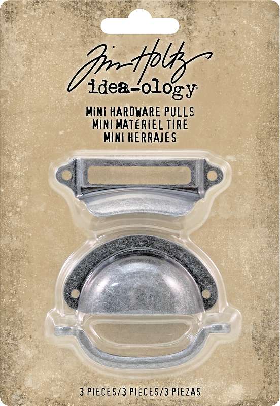 Idea-Ology Mini Metal Hardware Pulls 3/Pkg Up To 2.25"