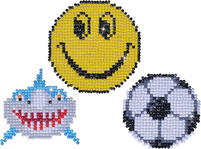 Diamond Dotz Diamond Stickers Facet Art Kit Assorted Smile 3/Pkg