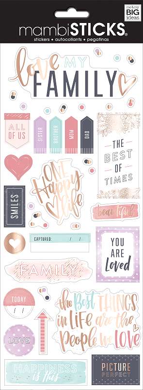 Me & My Big Ideas Specialty Stickers Family Is Everything 12"X5"