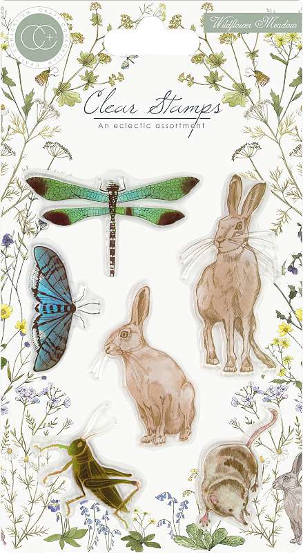 Craft Consortium A5 Clear Stamps Wildflower Meadow