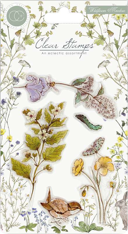 Craft Consortium A5 Clear Stamps Wildflower Meadow - Wild Flowers