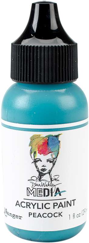 Dina Wakley Media Acrylic Paint 1oz Peacock