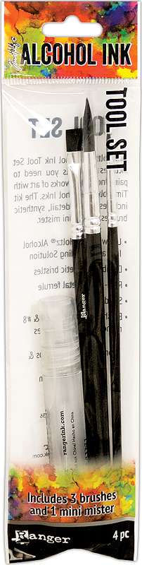 Tim Holtz Alcohol Ink Tool Set Includes 3 Brushes & Mini Mister