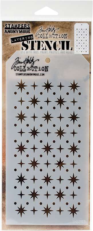 Tim Holtz Layered Stencil 4.125"X8.5" Starry