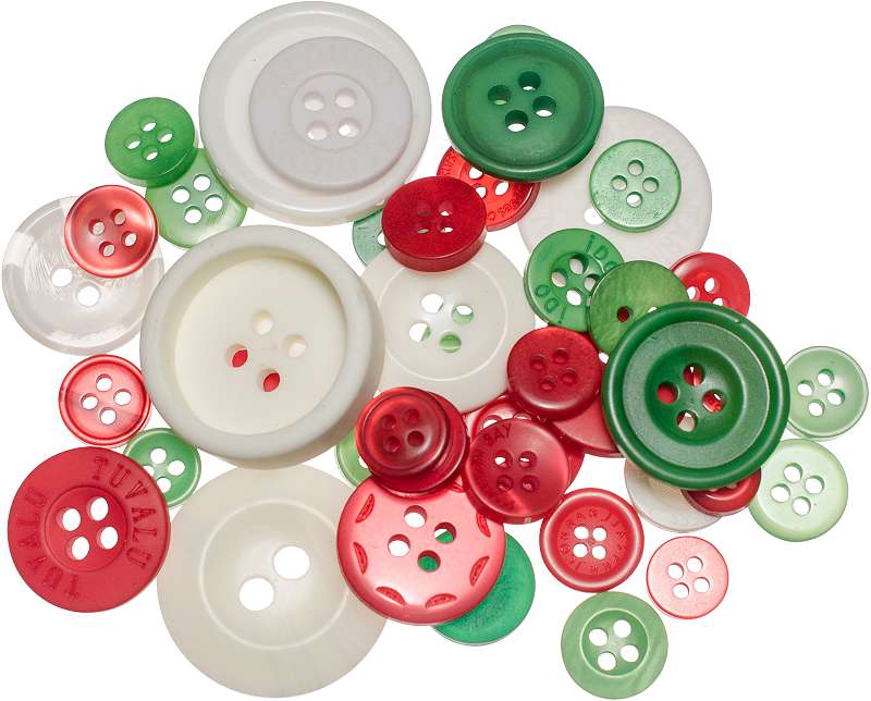 Buttons Galore Button Mason Jars Christmas