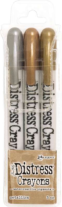 Tim Holtz Distress Crayon Set Metallics