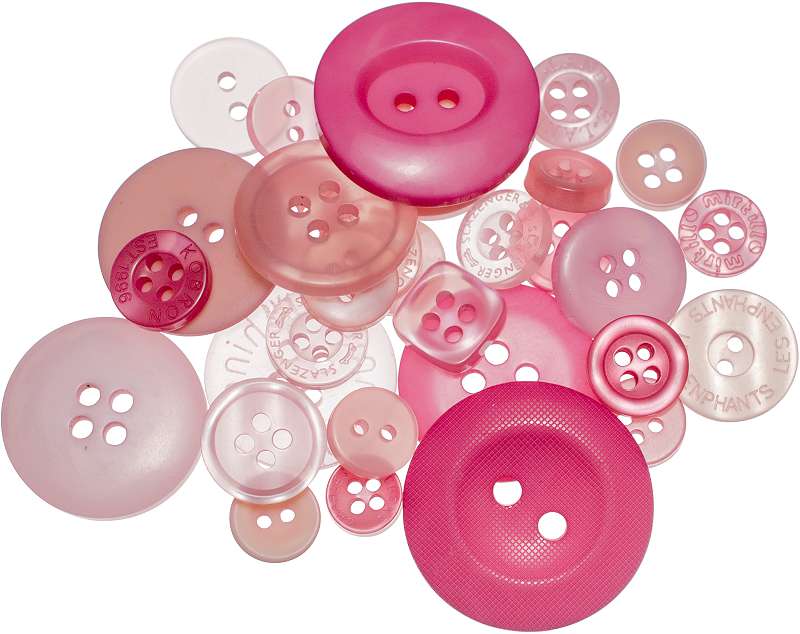 Buttons Galore Button Mason Jars Pink Grapefruit