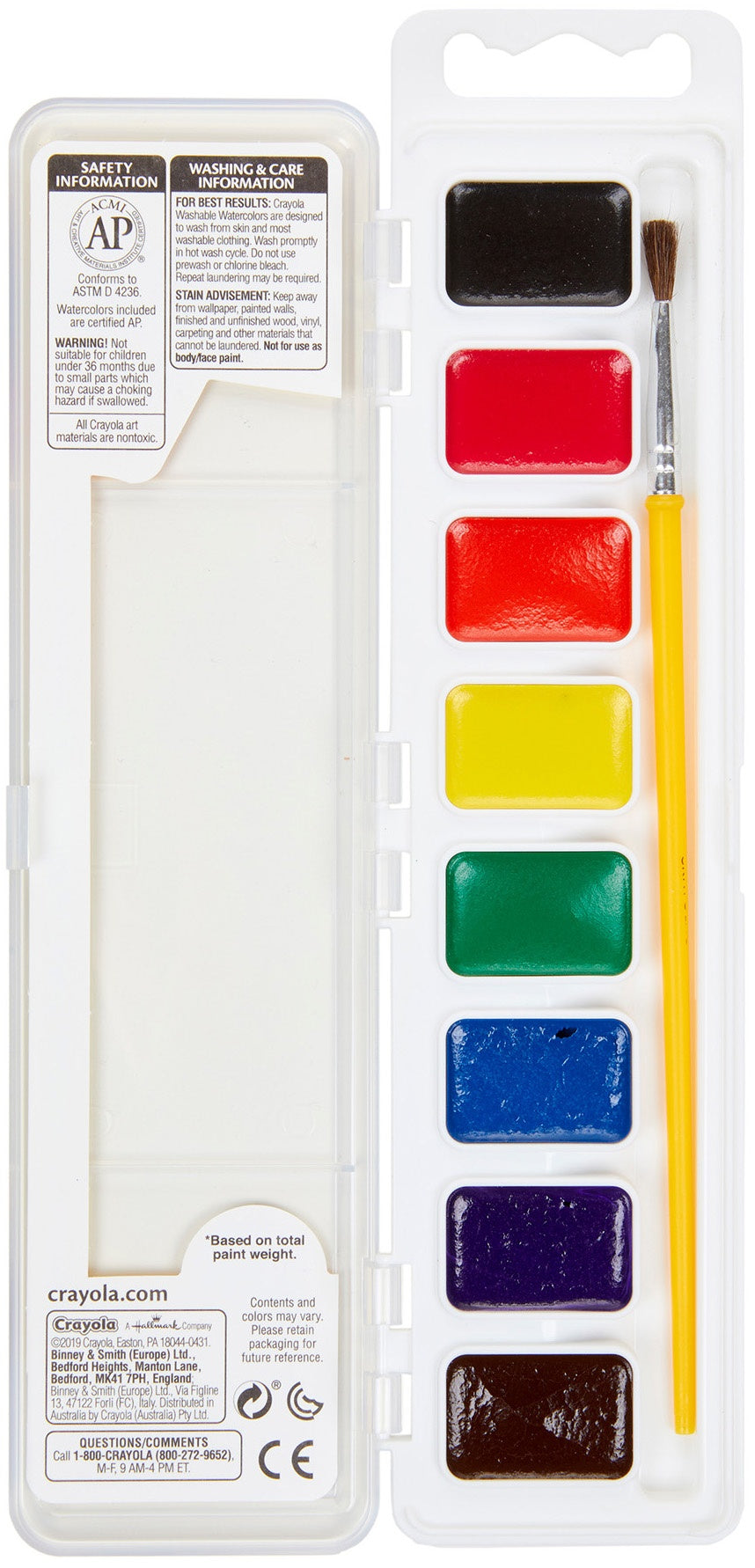 Crayola Washable Watercolors 8 Colors