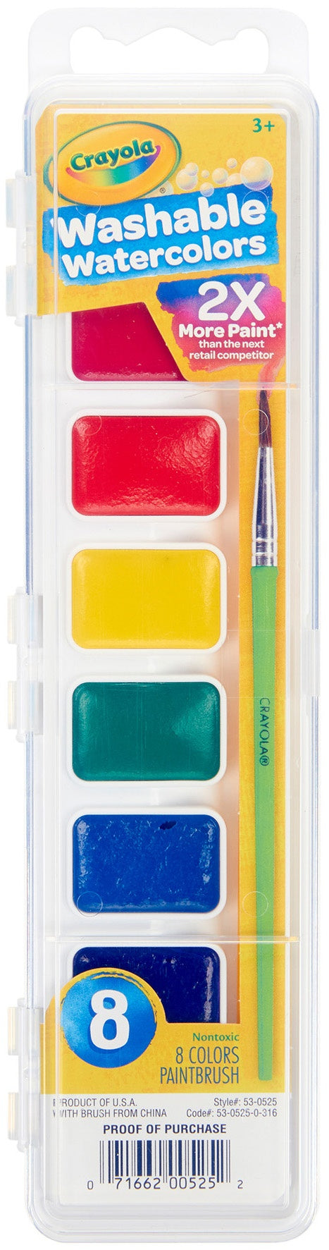 Crayola Washable Watercolors 8 Colors